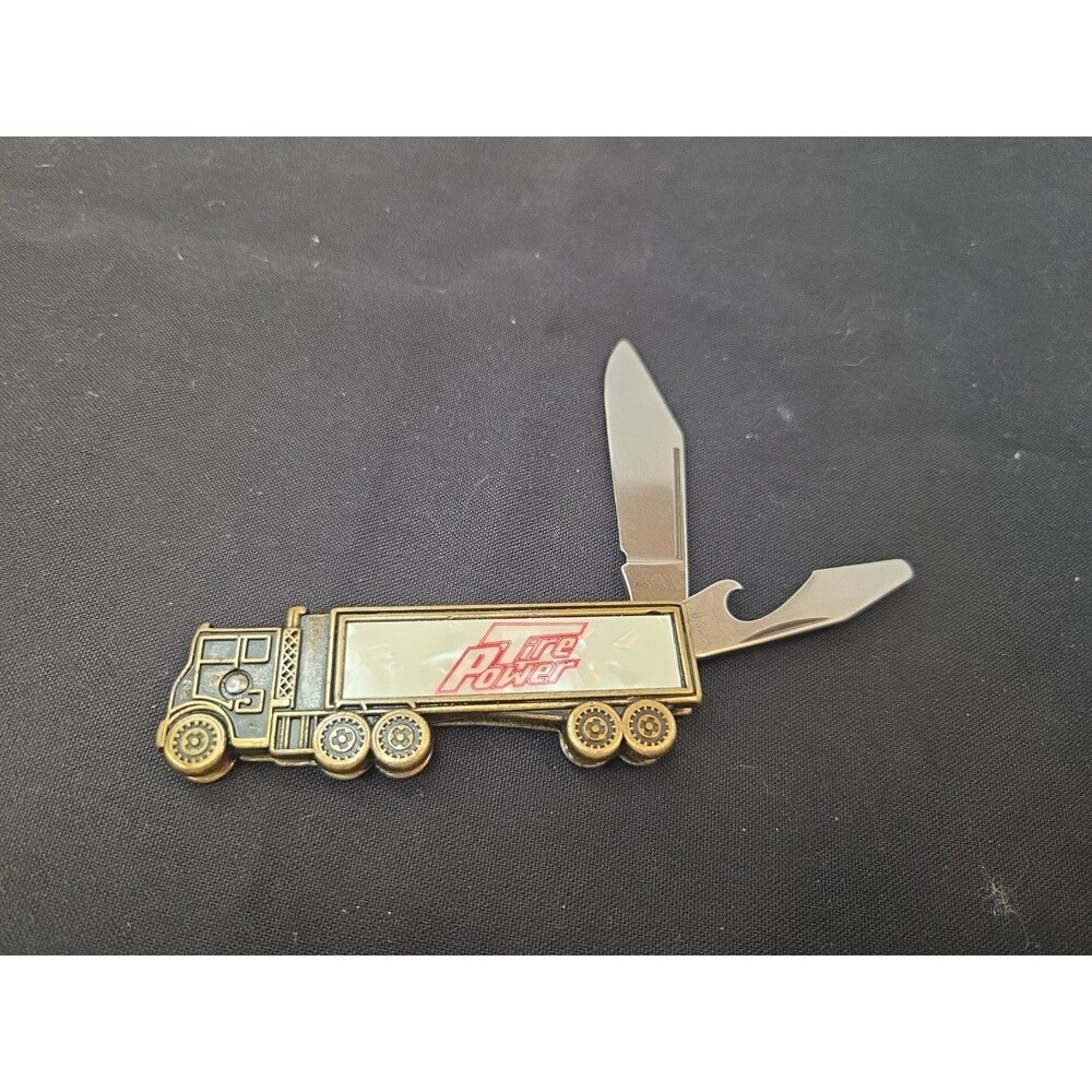 Vintage US Colonial Advertising Folding pocket knife collectable Unique - Picture 2 of 6